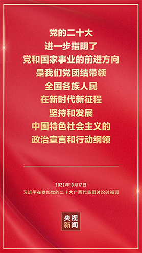 金句海報(bào)丨把黨的二十大重大決策部署付諸行動(dòng)、見(jiàn)之于成效